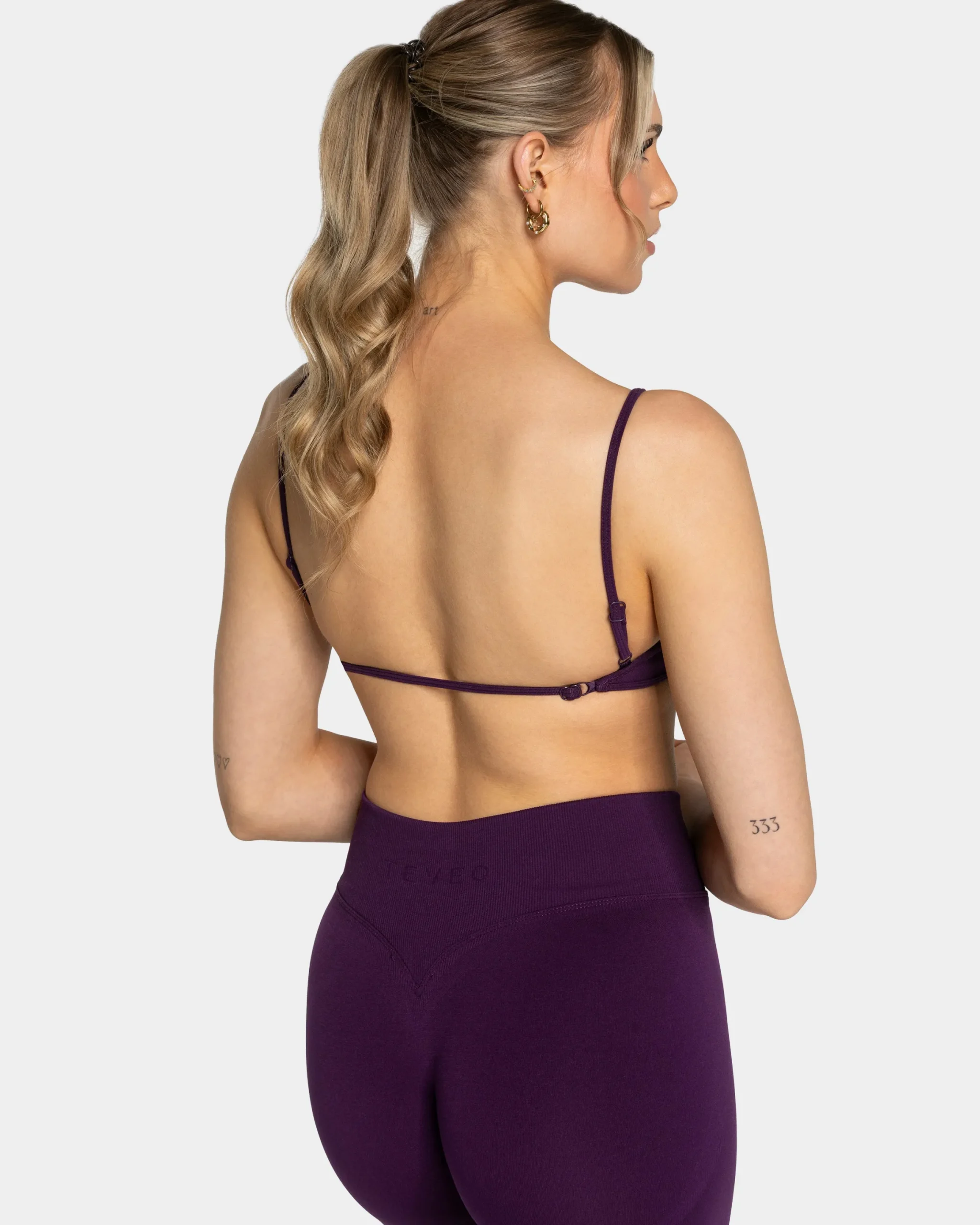 Sale Brassière Backless Femme « aubergine » Femme Brassières De Sport