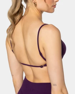 Sale Brassière Backless Femme « aubergine » Femme Brassières De Sport
