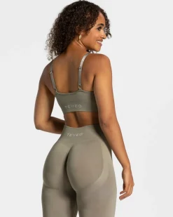 Clearance Brassière Charming Scrunch « kaki » Femme Brassières De Sport