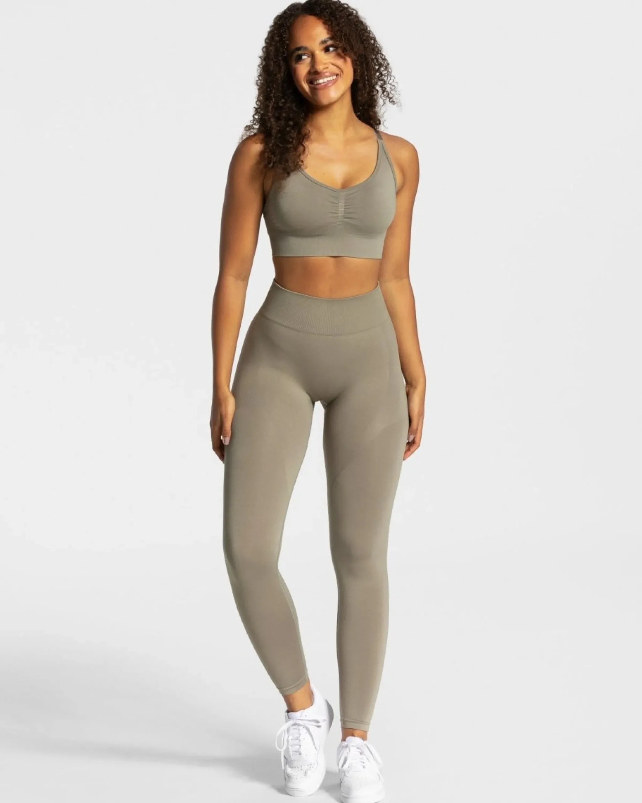 Clearance Brassière Charming Scrunch « kaki » Femme Brassières De Sport