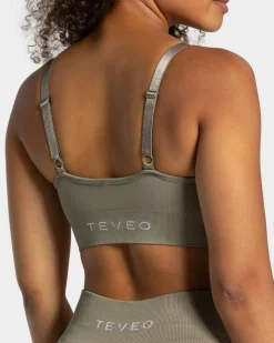 Clearance Brassière Charming Scrunch « kaki » Femme Brassières De Sport