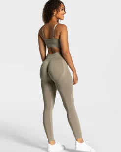 Clearance Brassière Charming Scrunch « kaki » Femme Brassières De Sport