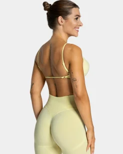 Best Brassière Femme Backless « jaune » Femme Brassières De Sport