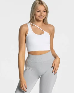 Best Brassière Sassy One Shoulder « blanc » Femme Brassières De Sport