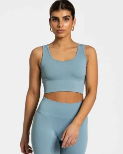 Outlet Brassière Sensation « bleu acier » Femme Brassières De Sport