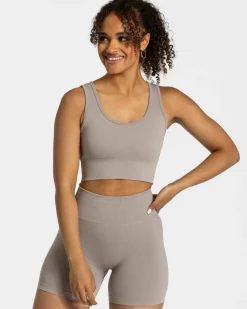 Sale Brassière Sensation « gris pierre » Femme Brassières De Sport