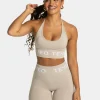 Discount Brassière Signature Neckholder « Latte » Femme Brassières De Sport