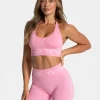 New Brassière Signature Neckholder « rose » Femme Brassières De Sport