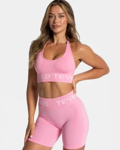 New Brassière Signature Neckholder « rose » Femme Brassières De Sport