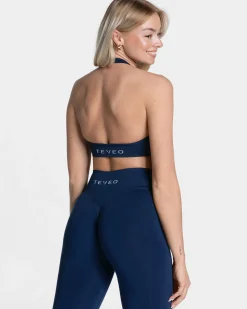 New Brassière Signature Neckholder « bleu foncé » Femme Brassières De Sport