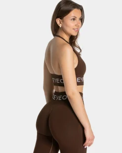 Fashion Brassière Signature Neckholder « marron foncé » Femme Brassières De Sport