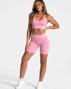 New Brassière Signature Neckholder « rose » Femme Brassières De Sport