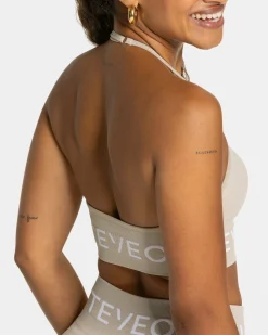 Discount Brassière Signature Neckholder « Latte » Femme Brassières De Sport