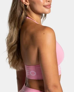 New Brassière Signature Neckholder « rose » Femme Brassières De Sport
