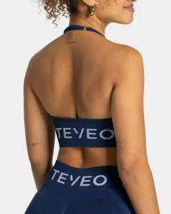 New Brassière Signature Neckholder « bleu foncé » Femme Brassières De Sport