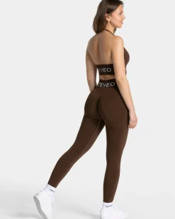 Fashion Brassière Signature Neckholder « marron foncé » Femme Brassières De Sport