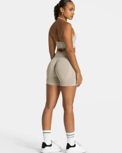 Discount Brassière Signature Neckholder « Latte » Femme Brassières De Sport