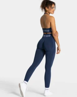 New Brassière Signature Neckholder « bleu foncé » Femme Brassières De Sport