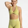 Discount Brassière Signature Twisted « Lime » Femme Brassières De Sport