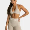 Fashion Brassière Signature Twisted « Latte » Femme Brassières De Sport