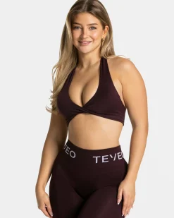 Fashion Brassière Signature Twisted « Merlot » Femme Brassières De Sport