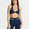 Outlet Brassière Signature Twisted « bleu foncé » Femme Brassières De Sport