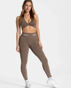 Clearance Brassière Signature Twisted « moka » Femme Brassières De Sport