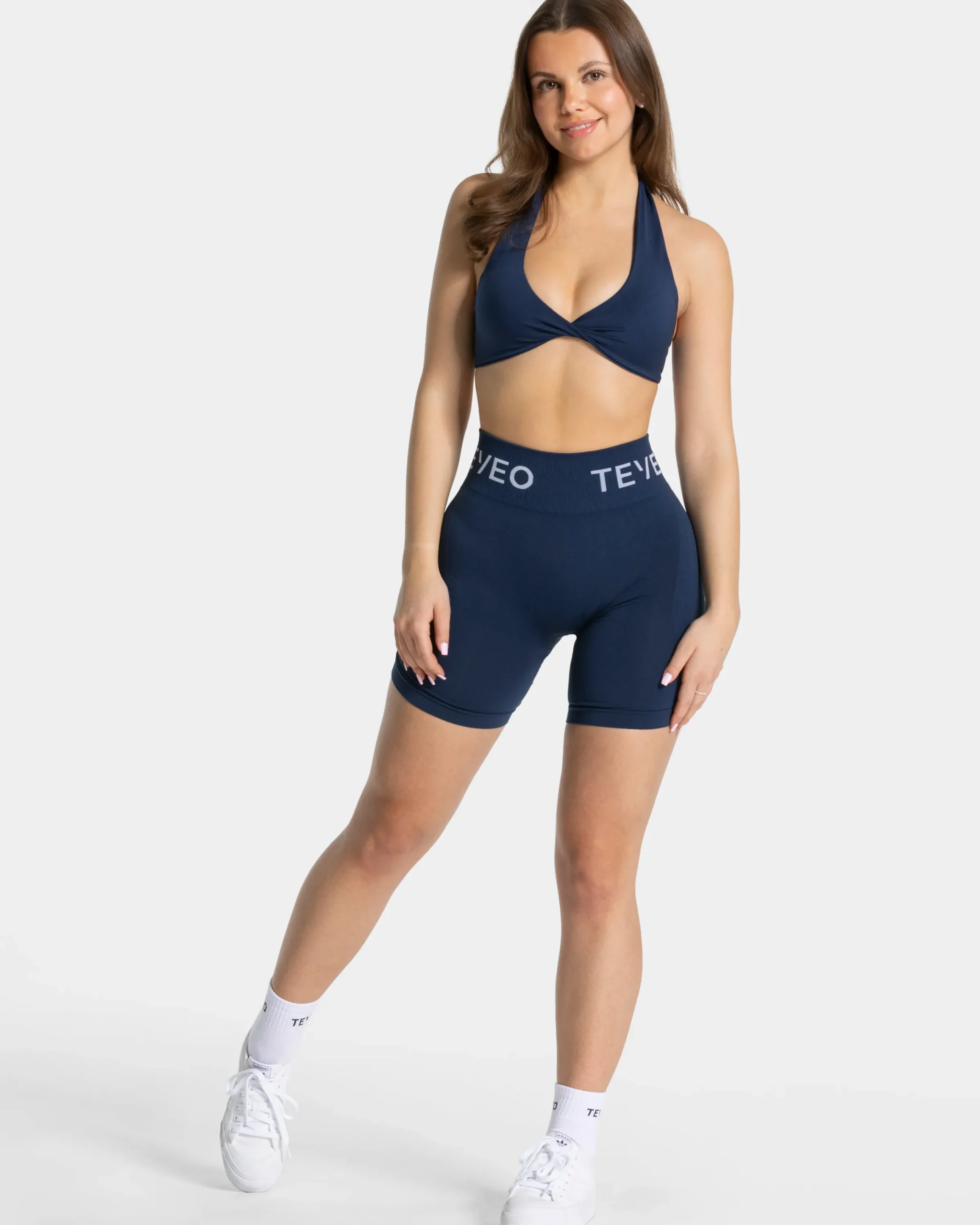 Outlet Brassière Signature Twisted « bleu foncé » Femme Brassières De Sport