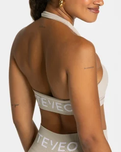 Fashion Brassière Signature Twisted « Latte » Femme Brassières De Sport