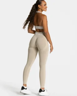 Fashion Brassière Signature Twisted « Latte » Femme Brassières De Sport