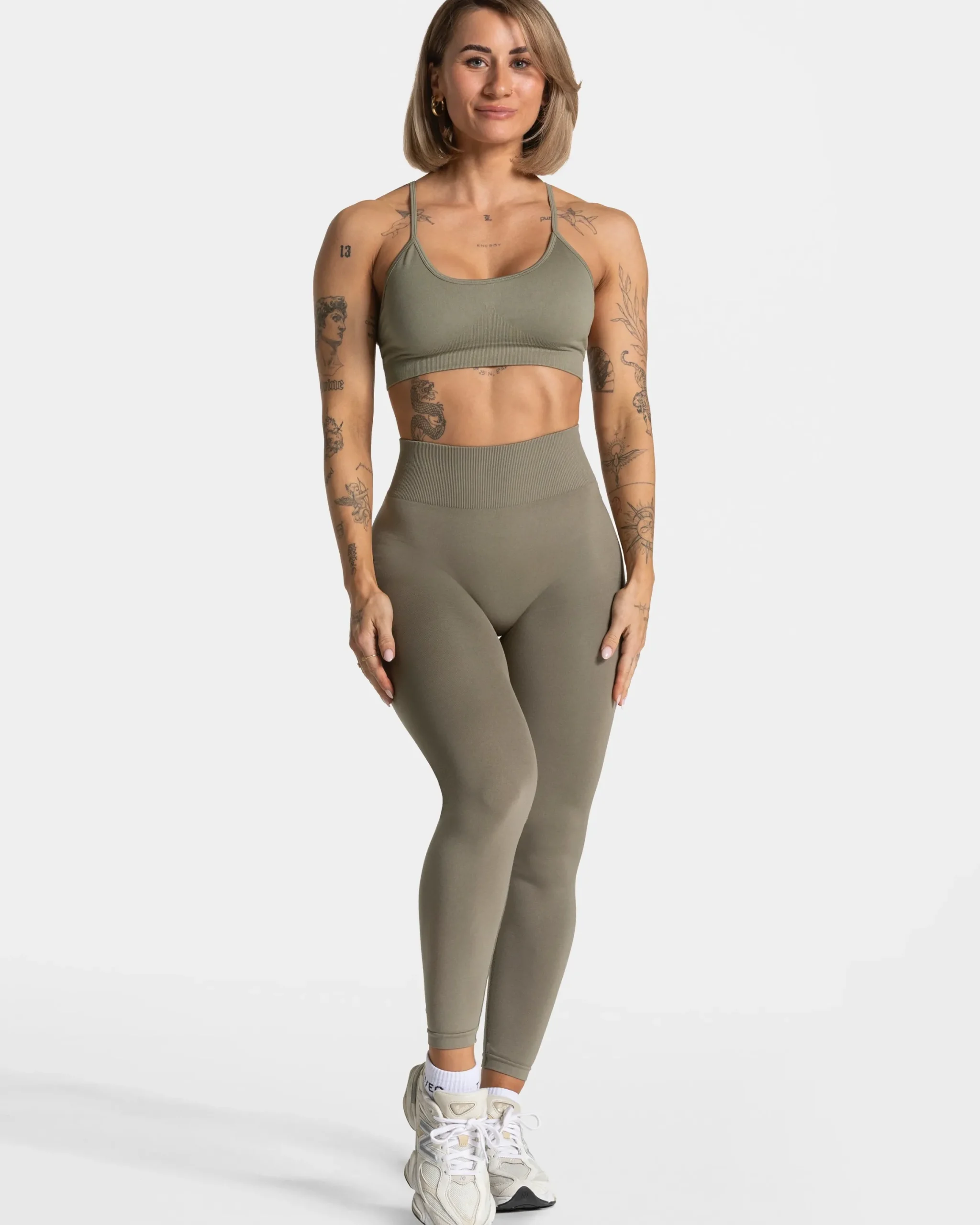 Clearance Brassière Timeless Pro « kaki » Femme Brassières De Sport