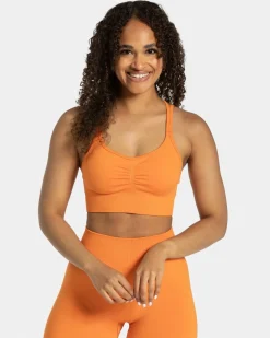Sale Brassière Timeless Scrunch « orange » Femme Brassières De Sport