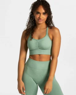 New Brassière Timeless Scrunch « vert sauge » Femme Brassières De Sport