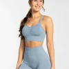Fashion Brassière Timeless Scrunch « bleu acier » Femme Brassières De Sport