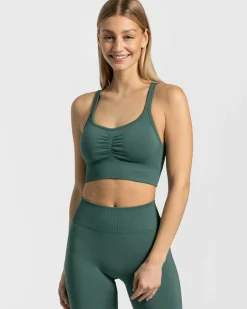 Outlet Brassière Timeless Scrunch « vert foncé » Femme Brassières De Sport