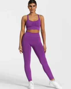 Outlet Brassière Timeless Scrunch « violet » Femme Brassières De Sport
