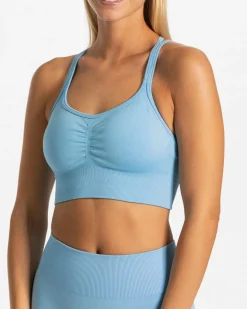 Sale Brassière Timeless Scrunch « bleu layette » Femme Brassières De Sport