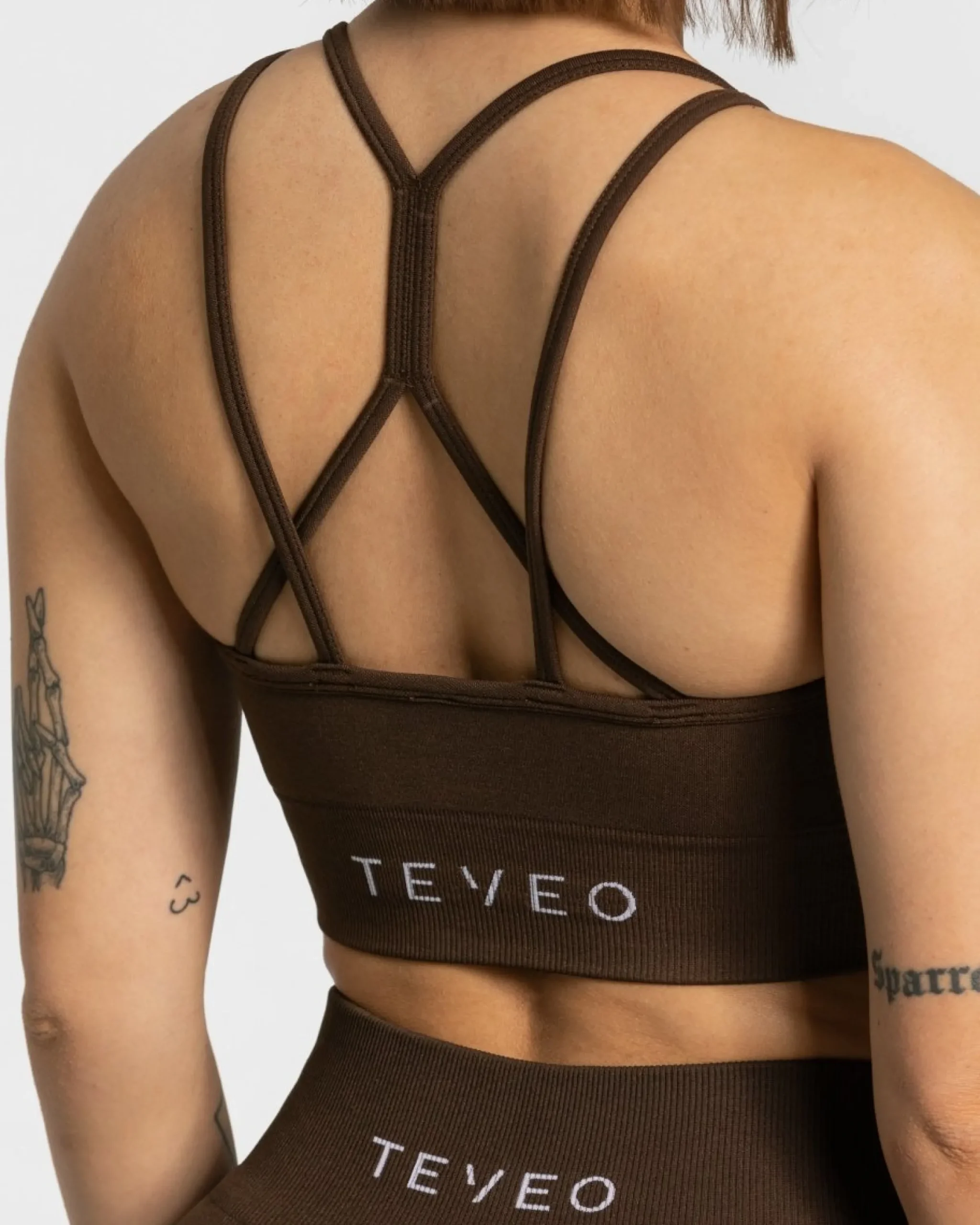 Online Brassière Timeless Scrunch « marron foncé » Femme Brassières De Sport