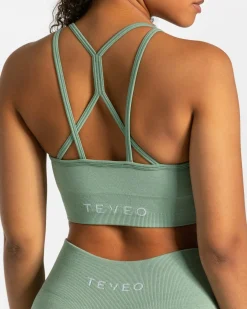New Brassière Timeless Scrunch « vert sauge » Femme Brassières De Sport