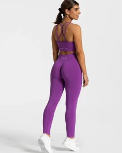Outlet Brassière Timeless Scrunch « violet » Femme Brassières De Sport