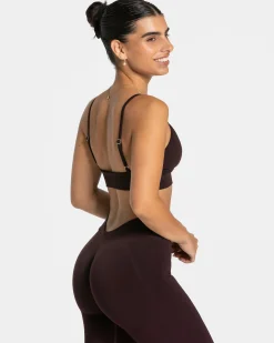 Discount Brassière triangle Essence « Merlot » Femme Brassières De Sport