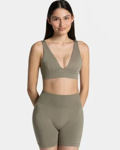 Fashion Brassière triangulaire Timeless Pro « kaki » Femme Brassières De Sport