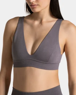 Hot Brassière triangulaire Timeless Pro « graphite » Femme Brassières De Sport