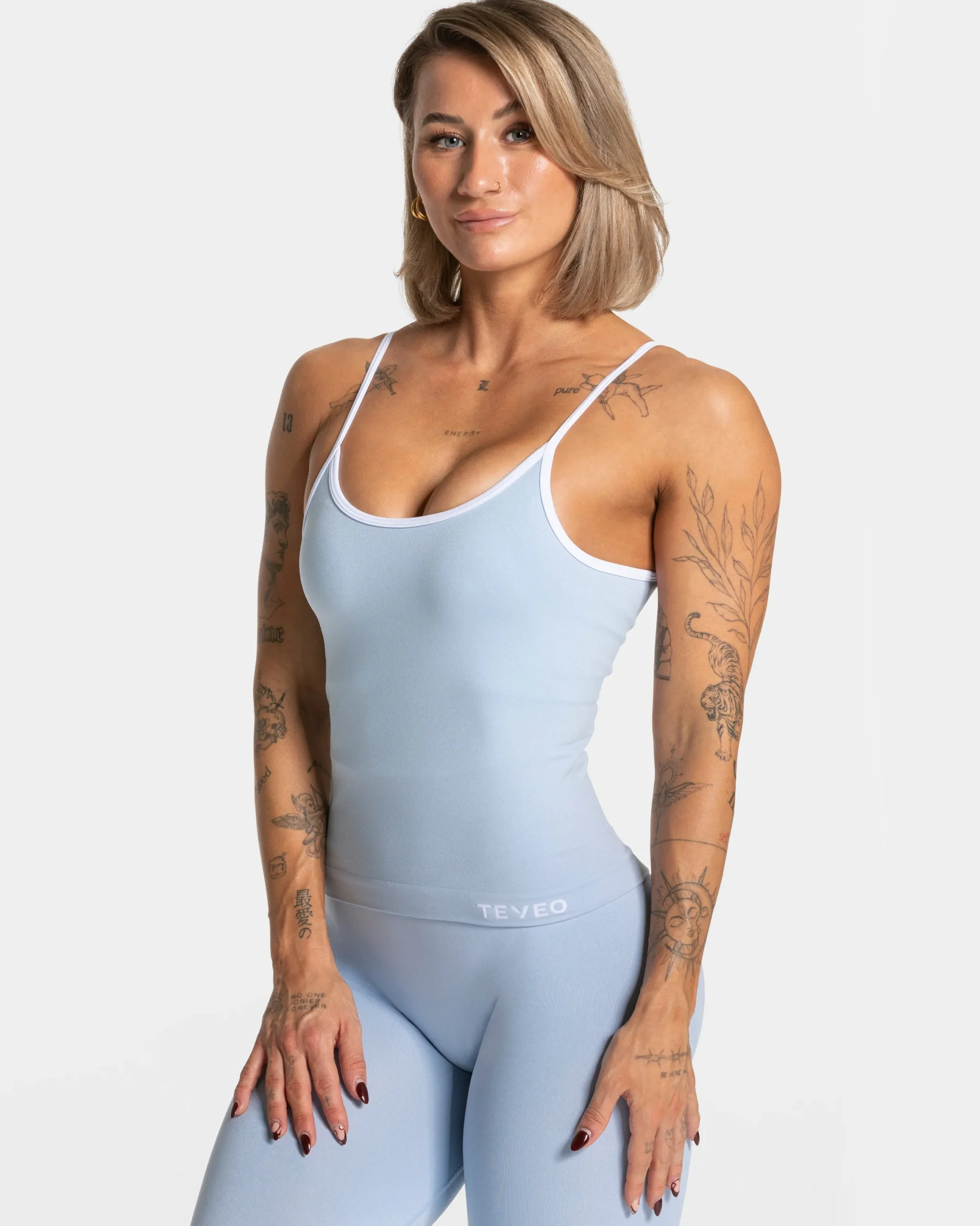 Discount Caraco Ignite « bleu layette » Femme Hauts