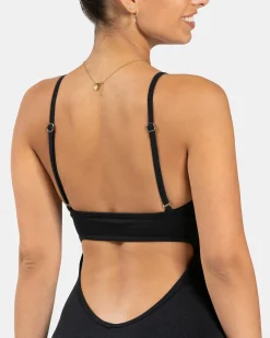 Sale Combinaison dos en V Covert scrunch Essence « Noir » Femme Combinaisons