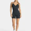 Fashion Combi-short dos en V Covert scrunch Essence « Ebony » Femme Combinaisons