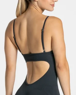 Fashion Combi-short dos en V Covert scrunch Essence « Ebony » Femme Combinaisons