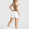 Fashion Combi-short Femme Backless « blanc » Femme Combinaisons