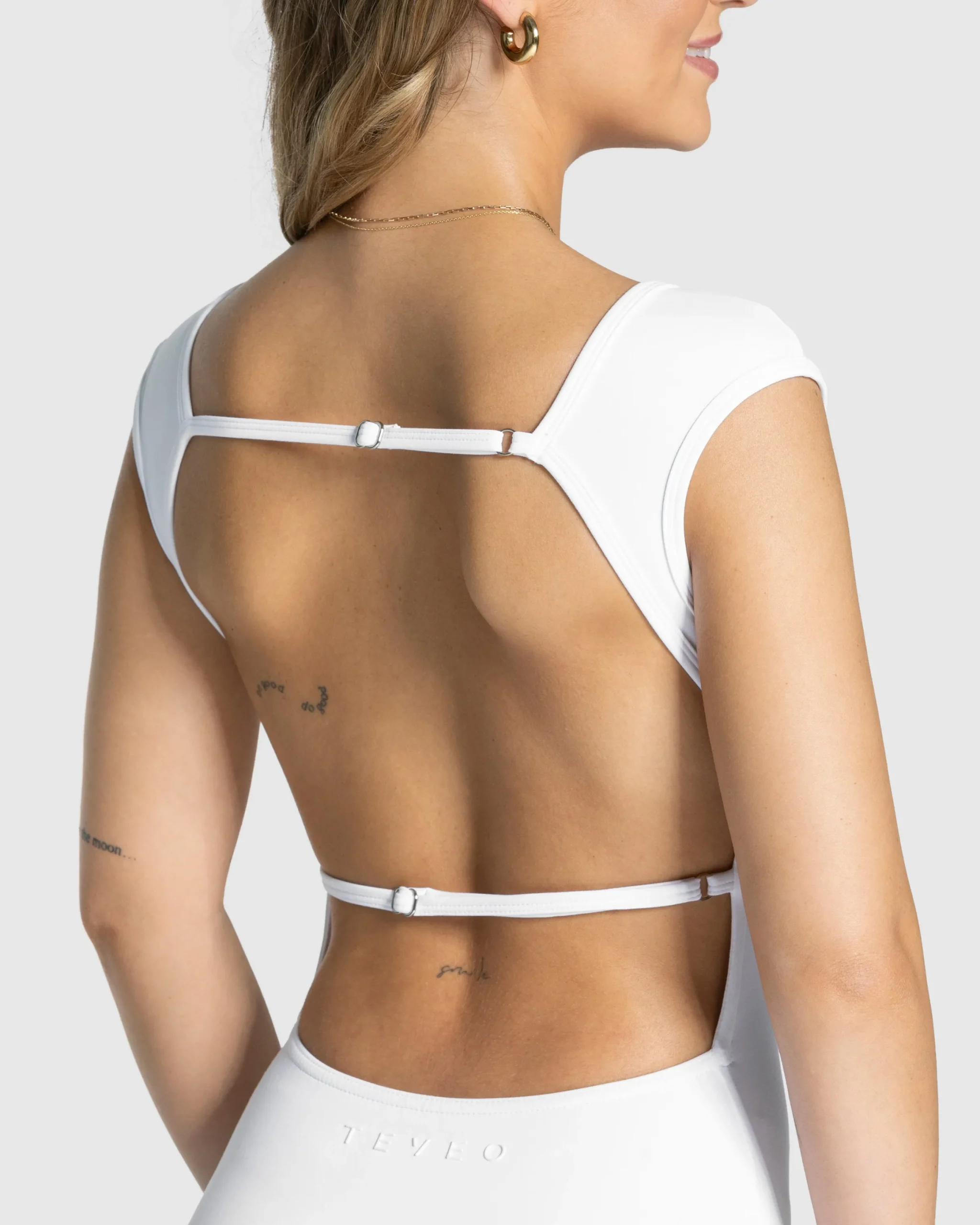 Fashion Combi-short Femme Backless « blanc » Femme Combinaisons