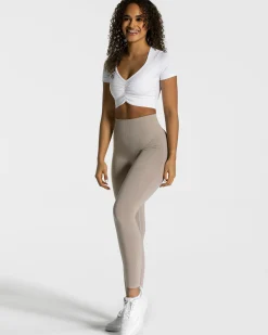 Fashion Crop Top Focus « blanc » Femme Hauts | T-shirts